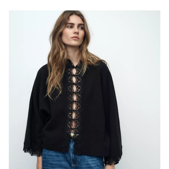 ZARA NWT WOOD LACE KNIT CARDIGAN SIZE S
🚨 FINAL PRICE NO OFFER ACCEPT - Picture 1 of 16